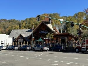 Anakeesta mountaintop park treetop walkway in Gatlinburg, Tennessee