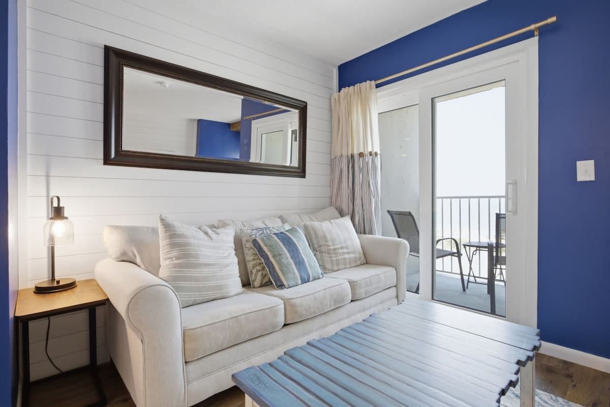 Comfortable seating for relaxing after a day on the beach.