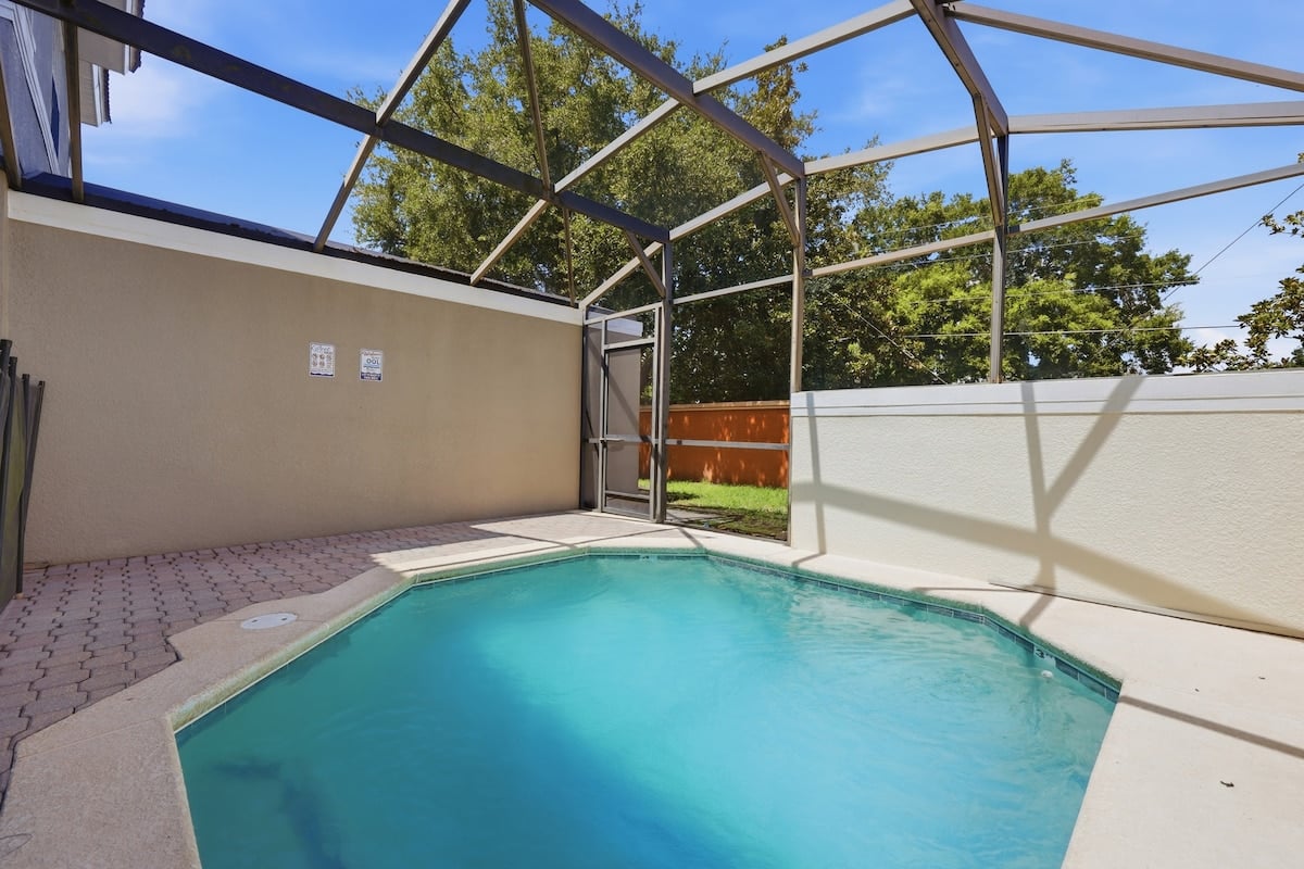 Your own private screened pool just off the living room. Plus the resort pool when you want the bigger scene.