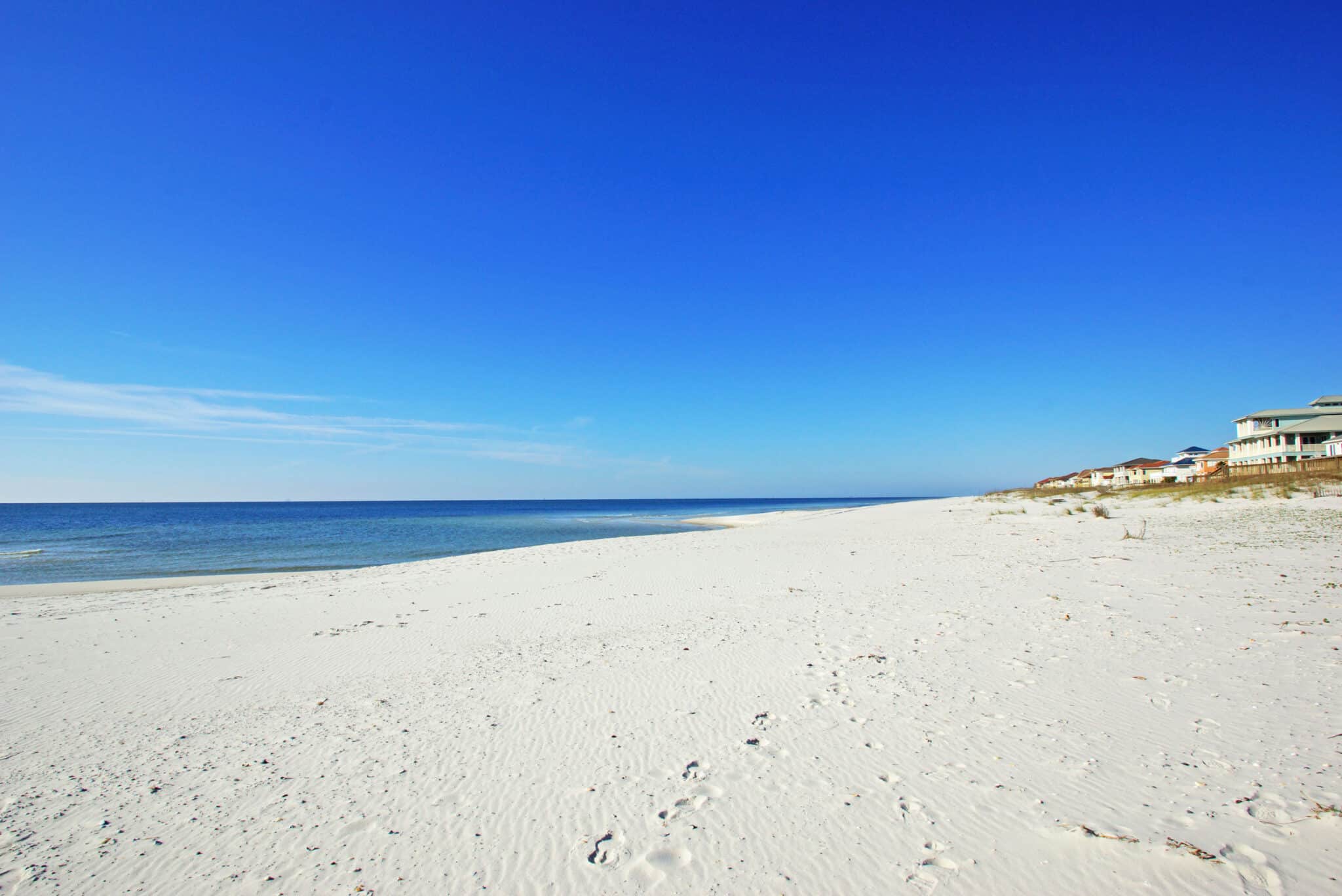White sand Gulf Shores beach near the Pink Pony Pub